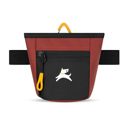 OllyDog Goodie Treat Bag, Dog Treat Pouch, Waist Belt Clip for Hands-Free Training, Magnetic Closure, Dog Training and Behavior Aids, Three Ways to Wear (Cider) - color: Cider