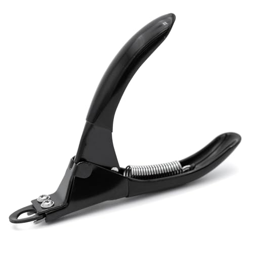 Jeffers Pet Nail Trimmer Large Hole Black – Guillotine Clippers for Dog, Cat, Puppy & Small Animal Grooming – Stainless Steel Blade, Non Slip Grip, Pet Grooming Tool for Home & Travel