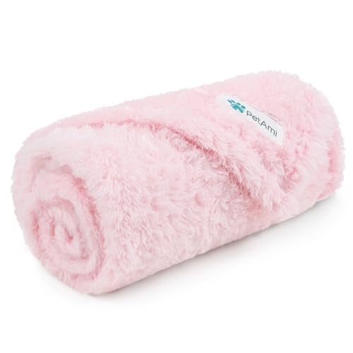 PetAmi Dog Blanket for Small Dogs Pink, Fluffy Soft Puppy Blanket, Sherpa Fleece Cat Blanket for Kitten Doggie, Calming Pet Blanket Throw for Couch Sofa Bed Washable, Small 24x32 - color: Pink, size: Small (24x32)
