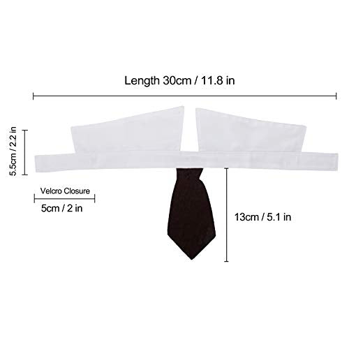 ZTON Bowtie for Little Puppy, Handcrafted Adjustable Formal Collar Neck Tie for Dogs & Cats (S, Black) - color: Black, size: S