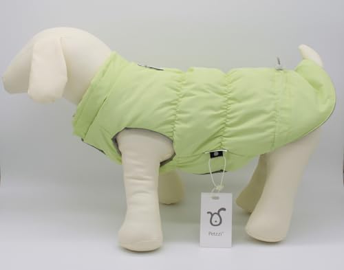 Warm Dog Coat Jacket with Detachable Hood Harness Hole Winter Coat Pet Clothes Dog Cold Weather Coats Cozy Snow Jacket Vest for Small Medium Large Dogs - Blake (Mint, Large) - color: Mint, size: Large