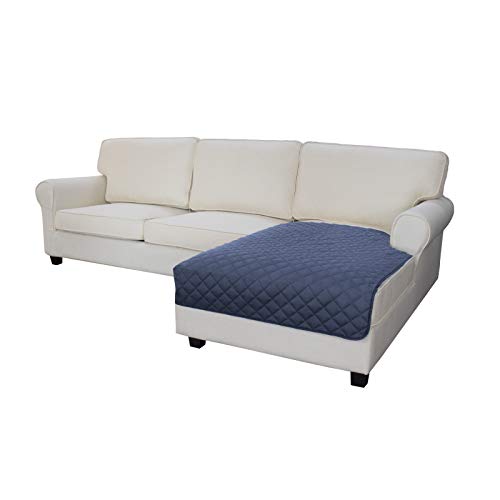 Easy-Going Sectional Couch Covers for Dogs L Shape Sofa Cover Reversible Sofa Slipcover Chaise Lounge Cover Furniture Protector Cover for Pets Dog Cat (42 x 52 inches, DarkBlue/DarkBlue) - color: Dark Blue/Dark Blue, size: 42" x 52"