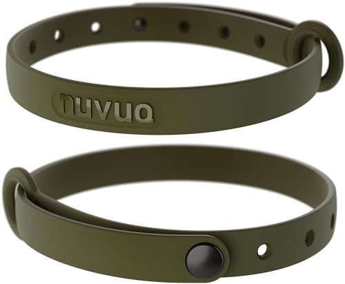 Silicone Cat Collars 2 Pack - Soft, Comfortable, and Lightweight Safety Breakaway Collar with Name Tag Ring for Outdoor Cats and Sensitive Skin Kittens by Nuvuq (6 ⅞" to 10 ¼", Green) - color: Green