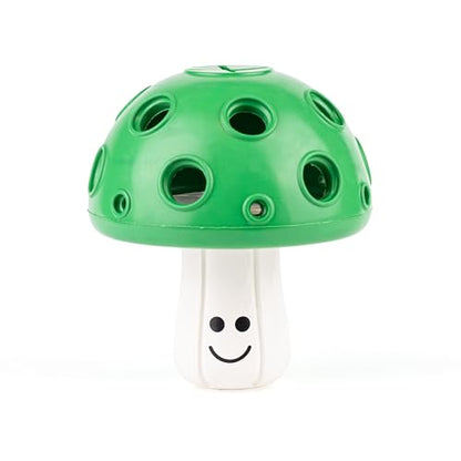 Fuzzl Eco Rubber Large Magic Shroom Puzzle Enrichment Toy - Green - Long Lasting Dog Treat Toys for Aggressive Chewers Strong Dog Toy for Dogs Durable Puppy Chew Toys - style: Mushroom Green