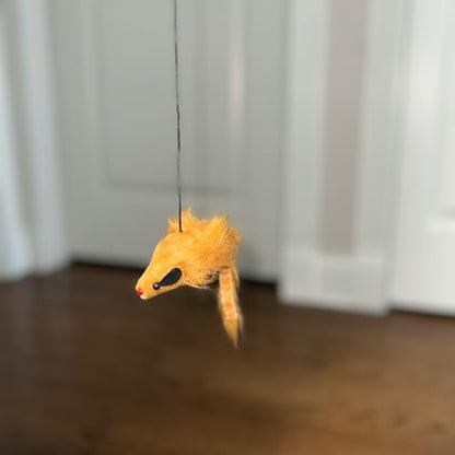SPOT A-Door-Able Bouncing Mouse Cat Toy - Hanging Rattle & Catnip Interactive Toy, Entertain Cats for Hours, Indulge Natural Hunting Instincts, Provide Mental Stimulation, Suspend From Any Door Frame