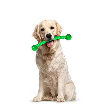Dog Chew Toys 11'' Long for Small/Medium Dogs Aggressive Chewers, Rubber Puppy Dog Rope Toys Knot Dental Teething Toys Almost Indestructible Washable - size: 11''