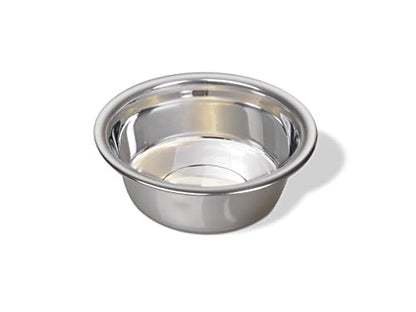 Van Ness Pets Medium Lightweight Stainless Steel Dog Bowl, 32 OZ Food And Water Dish, Natural - size: 32 oz