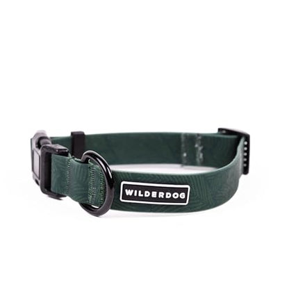 Wilderdog Waterproof Dog Collar - Repels Water & Dirt - Medium 13"-18" - Cedar - color: Cedar, size: Medium