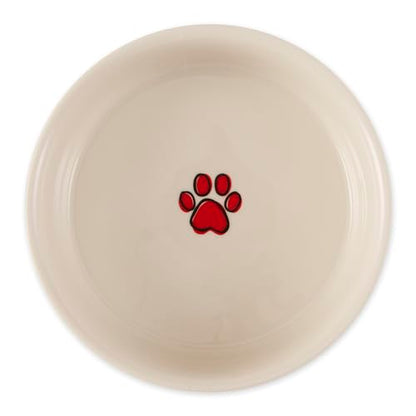 Bone Dry Ceramic Food Bowls, Non-Slip & Dishwasher Safe, Medium Set, 6x2 Eat/Drink - color: Eat/Drink, size: Medium Set, 6x2"