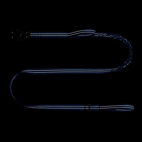 ICEFANG Tactical Dog Leash,K9 Training Walking Bungee Lead with 2 Control Handle,Heavy Duty Quick Release Metal Clasp,for Medium Large Breed (Reflective Blue, 6 FT) - color: Reflective Blue, size: 6 FT