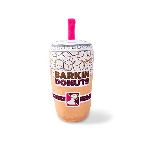 Fringe Studio Plush Dog Toy, BARKIN Donuts ICED Coffee, Wagsdale Dog Toy Collection (289736) - color: Iced Coffee
