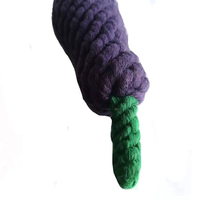 Dog Toys Puppy Teething Chew Toys,Cat Chew Toys Rope Toys,Safe Braided Rabbit Toys Healthy Gift - color: Purple eggplant