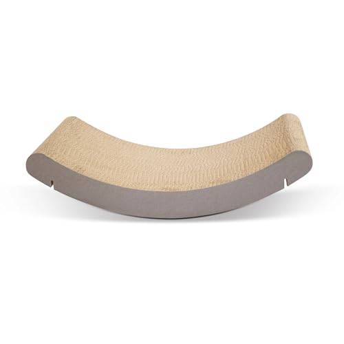 Wavy Window Cat Scratcher Cradle Refill, Durable Cardboard Kitty Sill Pad (Frame Not Included), Space-Saving，11"x 20"x 2"