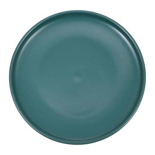 ORFOFE Ceramic Cat Bowl Green Household Pet Dish with Whisker-Friendly Design Smooth Surface Easy to Clean for Dry and Wet Food Indoor Cats