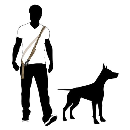 ICEFANG Tactical Dog Leash,K9 Training Walking Bungee Lead with 2 Control Handle,Heavy Duty Quick Release Metal Clasp,for Medium Large Breed (Reflective Grey, 6 FT) - color: Reflective Grey, size: 6 FT