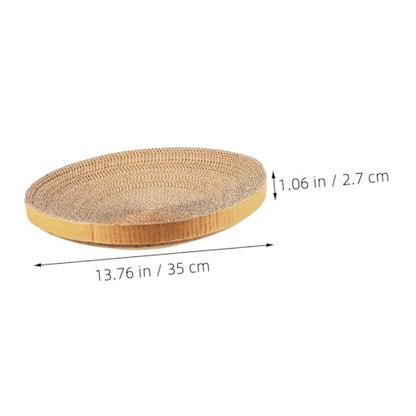 Toddmomy 3pcs Reusable Cat Scratcher Replacement Pads Wear-Resistant Corrugated Cardboard Scratch Pads for Indoor Cats Convenient Floor Scratchers
