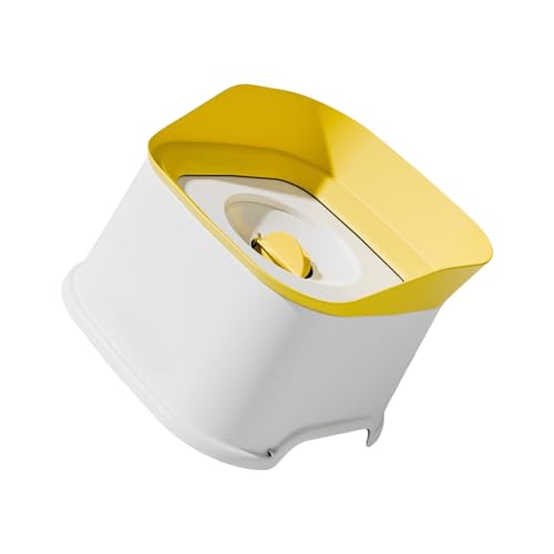 Dogs Water Dispenser Spill Bowl Spill Design for Large Dog Slip Resistant - color: Yellow, size: 1000ml