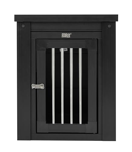 New Age Pet ecoFlex Pet Crate/End Table, Espresso, Small - color: Black, size: 23.8"L x 18.2"W x 22.2"H
