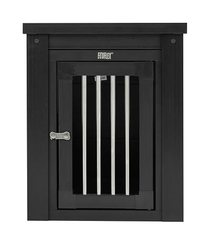 New Age Pet ecoFlex Pet Crate/End Table, Espresso, Small - color: Black, size: 23.8"L x 18.2"W x 22.2"H