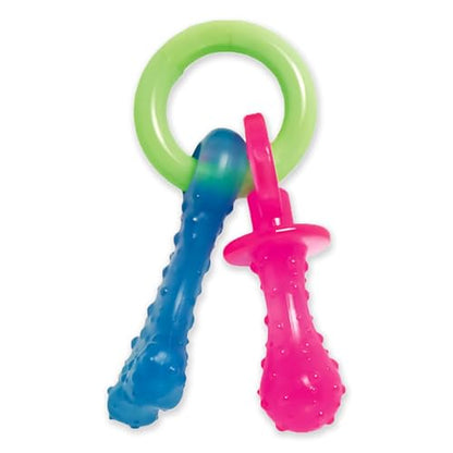 Nylabone Puppy Pacifier Chew Toy, Teething Toys for Puppies, Bacon Flavor, Small - Up to 25 lbs, 1 Count - color: Pacifier