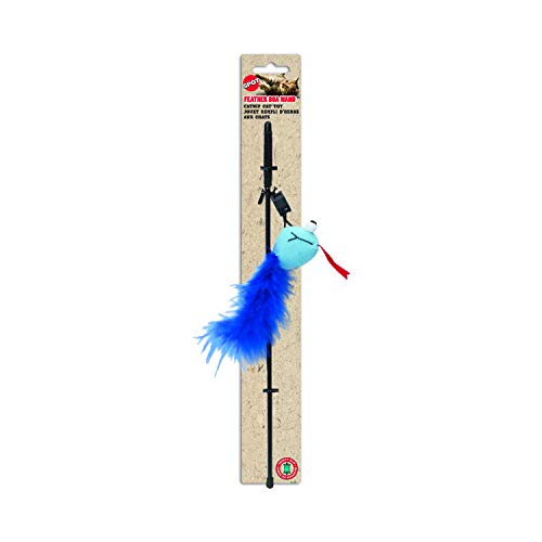 SPOT Ethical Pet Feather Boa Toy with Wand and Catnip Toy for Cat (2520)
