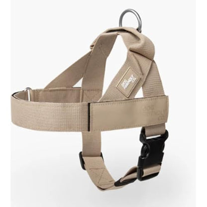 Dog Friendly Co. Dog Harness | Chafe Resistant Webbing, Adjustable Neck & Chest, and Heavy Duty D-Ring | Sturdy, Comfortable, Easy to Use | Brown, Size XXS - color: Brown, size: XX-Small
