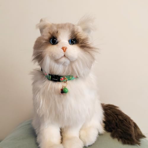 2 Pack Breakaway cat Collars with Bell,Safety Quick Release Pendant Cute Kitten Collar,Adjustable 20-30cm (Xmas2, 20-30cm) - color: Xmas2