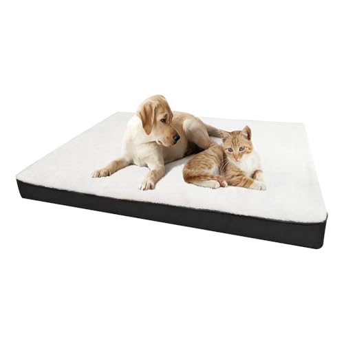 Dog Beds Large Sized Dogs，It Features a Removable and Washable Waterproof Fabric Layer, and a Soft and Comfortable Egg-Shaped Surface Dog Bed Mats.35.83inch*26.77inch*2.95inch - size: Large