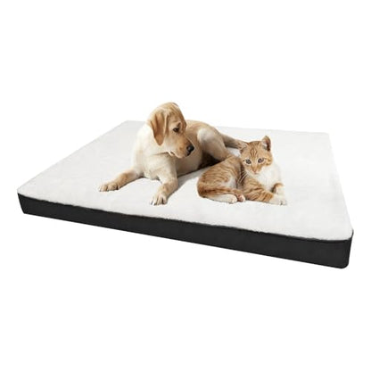 Dog Beds Large Sized Dogs，It Features a Removable and Washable Waterproof Fabric Layer, and a Soft and Comfortable Egg-Shaped Surface Dog Bed Mats.35.83inch*26.77inch*2.95inch - size: Large