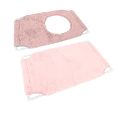 Cat Window Perch, Double Layer Suction Cup Hammock, Fits Most Windows, Suitable for Fat Cats, Cozy Pads Included, Easy Installation, 360° Sunbathing View with Removable Cover, - color: Double Layer Pink