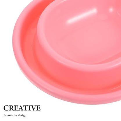 Alasum Raised Cat Bowls, Double Cat Food and Water Bowls with Non-Slip Mat, Elevated Pet Dishes for Indoor Pets, Spill-Proof Design, Easy to Clean - color: Pink