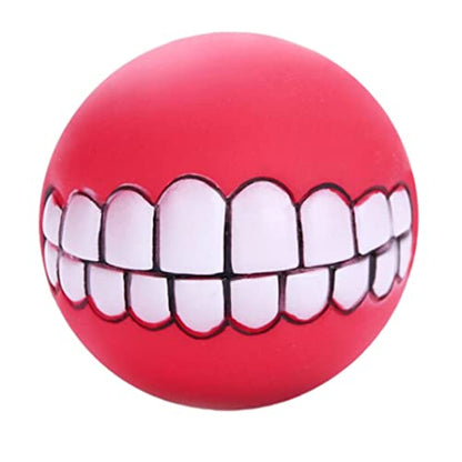 7.5cm Interactive Dog Toys Teeth Cleaning Chewing Playing Balls Dental Rubber Ball for Small Medium Large Dog