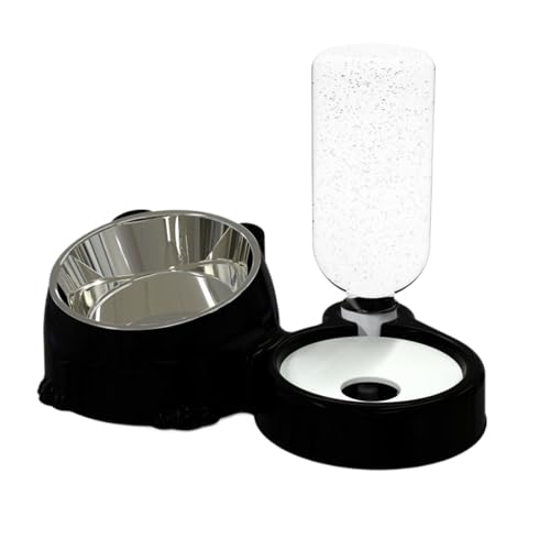 Genérico Set of and Canine Drinker | Pet Feeding Station Anti-Splash Food – for Cats | for Daily Use Outdoor Indoor Travel Pets Storage Water