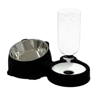Genérico Set of and Canine Drinker | Pet Feeding Station Anti-Splash Food – for Cats | for Daily Use Outdoor Indoor Travel Pets Storage Water