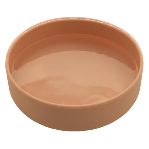 Should We Go? Dog Water Bowl - The Perfect Dish No-Spill, Less Mess Non-Tippable Water & Food Bowl, Silicone with Suction Cup Fits 8 Cups 9.5" Across x 2.5" Tall, Ideal for All Pets, Large-Terracotta - color: Terracotta, size: Large (9.5” Across and 2.5”