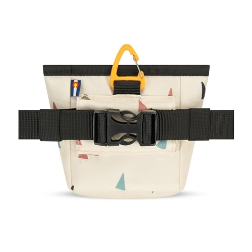 OllyDog Goodie Treat Bag, Dog Treat Pouch, Waist Belt Clip for Hands-Free Training, Magnetic Closure, Dog Training and Behavior Aids, Three Ways to Wear (Terrazzo) - color: Terrazzo