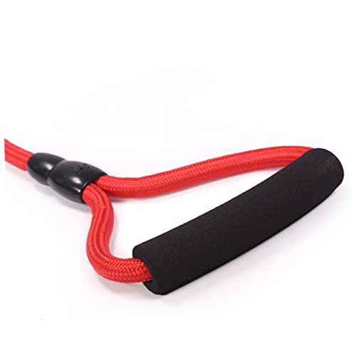 Toyvian Heavy Duty Dog Leash with Padded Handle Red Training Leash for Medium Large Dogs Ergonomic Grip for Comfort and Control for Training and Walking