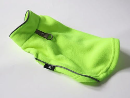 JACKO & CO - Fleece Vest Dog Sweater with Leash Ring - Soft, Warm & Lightweight Pullover Coat for Small & Medium Dogs, Puppies & Cats - Cozy Fall/Winter/Spring Pet Jacket (Neon Green, XS 2-4lbs) - color: Neon Green, size: XS (2-4lbs)