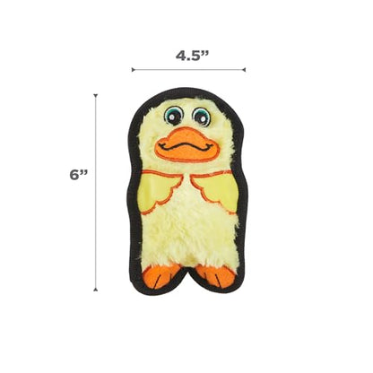 Outward Hound Durablez Minis Stuffing-Free Squeaky Interactive Dog Toy, Tough Plush, Duck, Yellow, XS (Pack of 2) - color: Duck, size: X-Small (Pack of 2)