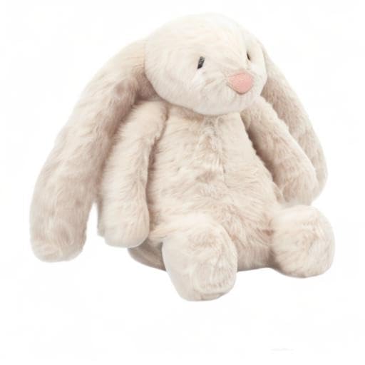 Best Pet Supplies Interactive Squeaky Dog Chew Toy, Ideal Dog Toys for Chewers, Small, Medium & Large Dogs, and Fetch Lovers - Bunny (Beige), Large - color: Bunny (Beige), size: Large