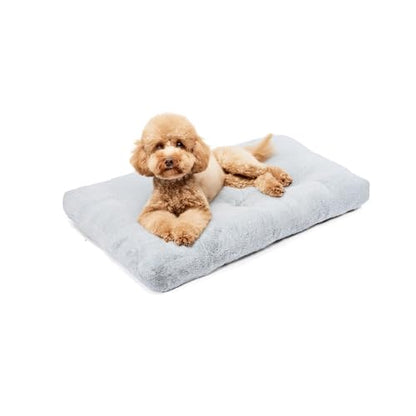 Amazon Basics Small Dog Bed for Crate, Washable Small Dog Mat for Pet Kennel, Anti-Slip, 30x19x3 Inches - size: S-30"×19"×3"