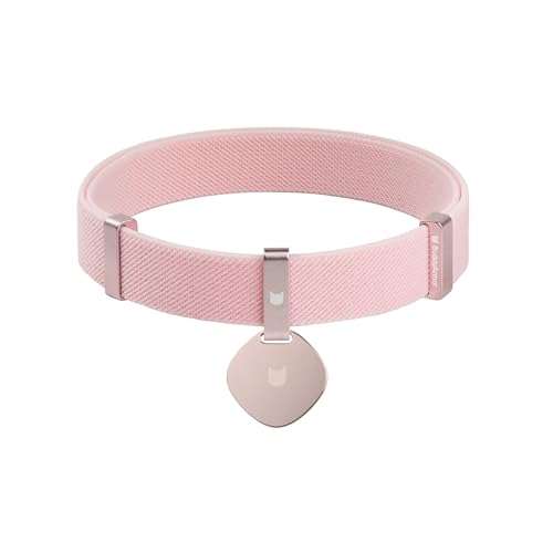 Safety Cat Collar and ID Tag Set - Elastic Quick Release Non Breakaway Personalized Anodized Aluminum Engraved Pet Name Tag, Lightweight for Kitten Small Large Cats - color: Blush Pink-M, size: Star