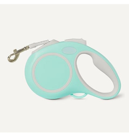 Amazon Basics Retractable Dog Leash, Double-Sided Reflective, 5m, Size S, Blue - size: S