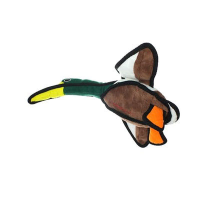 TUFFY World’s Tuffest Soft Dog Toy – Barnyard Series, Duck with Squeakers, Large - color: Duck, size: Large