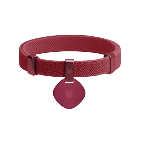 Safety Cat Collar and ID Tag Set - Elastic Quick Release, Non Breakaway Cat Collar Personalized Anodized Aluminum Engraved Pet Name Tag, Lightweight for Kitten Small Large Cats - color: Burgundy-S, size: Star