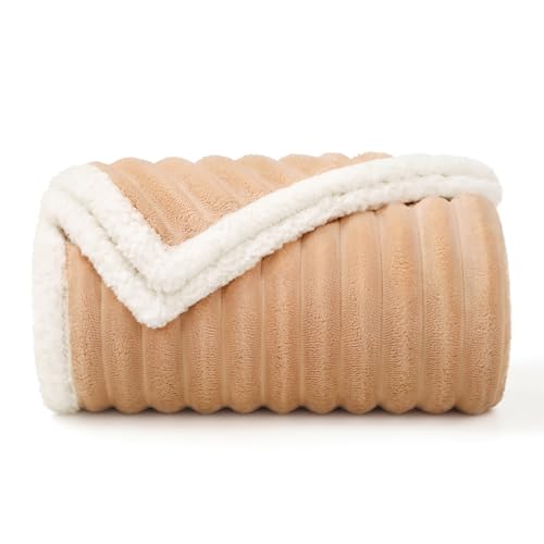 Luciphia Waterproof Dog Blanket for Small Puppy Ultra-Soft Calming Cut Pile Flannel Throw Durable & Warm Furniture Protection for Couch Car Pet Cat Blanket Machine Washable Warm Caramel,S(40''x28'') - color: Warm Caramel, size: S(40''x28'')