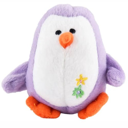 Jeffers 3" Plush Penguin Squeaker Dog Toy, Purple - Small Soft Plush Pet Toy with Squeaker, Lightweight Stuffed Toy for Puppies & Small Dogs, Indoor Play & Cuddle Time, Travel Friendly - 1 Pack - color: Purple