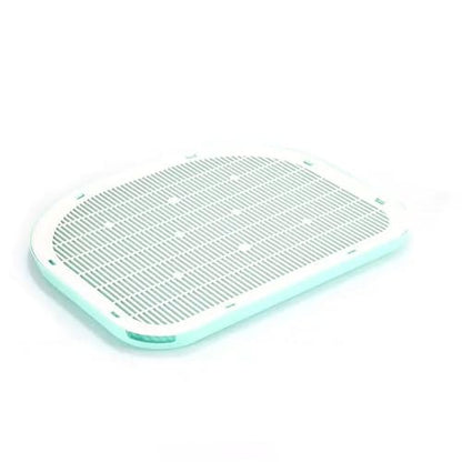 Cat Litter Mat Litter Trapping Mat,19.29"×14.96",Cat Litter Box Mat for Floor,Large Litter Matt for Cat Litter Box,Kitty Litter Mat Catcher,Waterproof Urine Proof,Washable,Easy Clean,Less Waste(Green) - color: Green