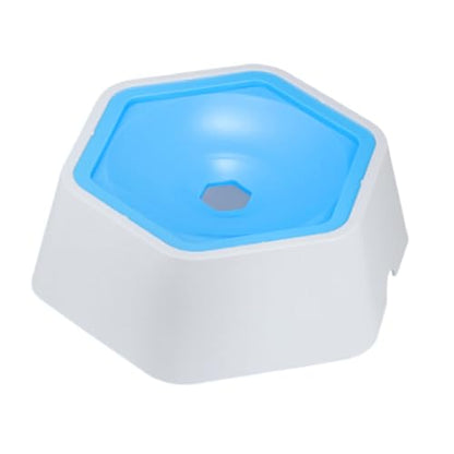 Floating Pet Bowl – Spill Resistant Water Feeder, Anti Tip Design, Dry Mouth Control | Splash Proof Cat Dog Drinking Solution for Home Travel - color: Blue