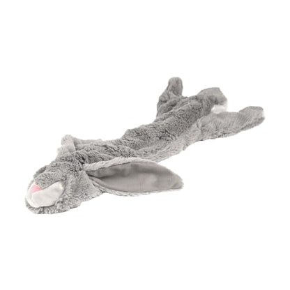 Jeffers Pet Thinnies Unstuffed Plush Dog Toy with Rope & Squeaker – 21" Rabbit, Flat Stuffing Free Chew Toy for Dogs & Puppies – Soft, Durable, Interactive Play, Fetch, Tug, Training, Teething - color: Rabbit